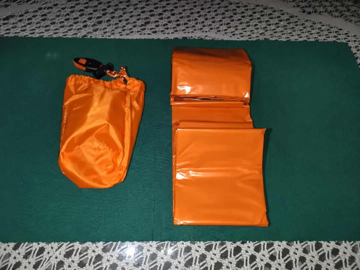 Customer photo review of Saco Vivac Térmico de Emergencia