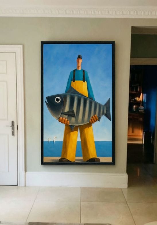 Customer photo review of Coastal Folk Portrait Painting #BP056