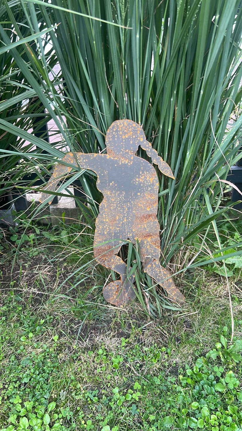 Customer photo review of Gartenstecker Fußballerin