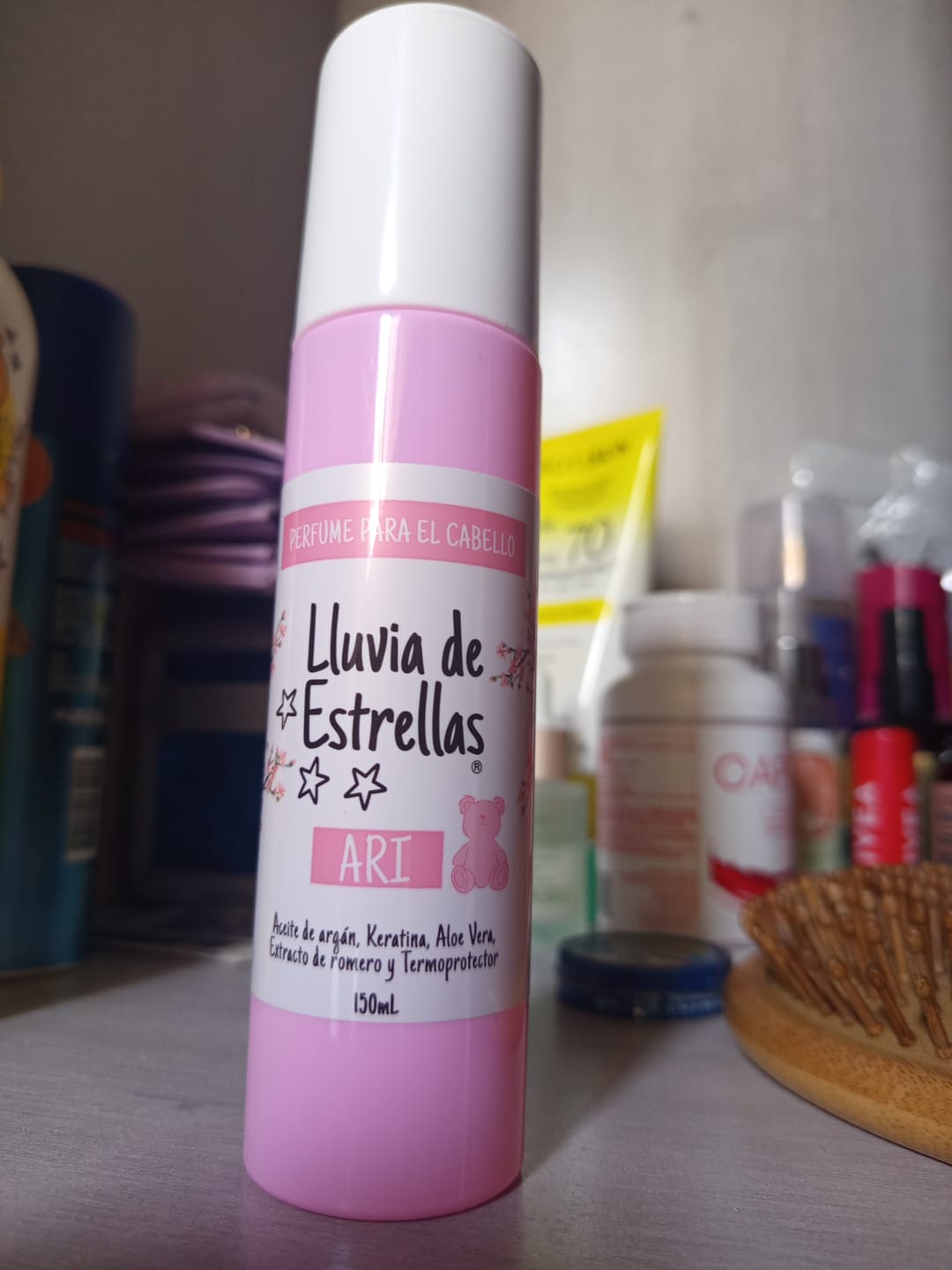 Customer photo review of PERFUME PARA EL CABELLO CANDY