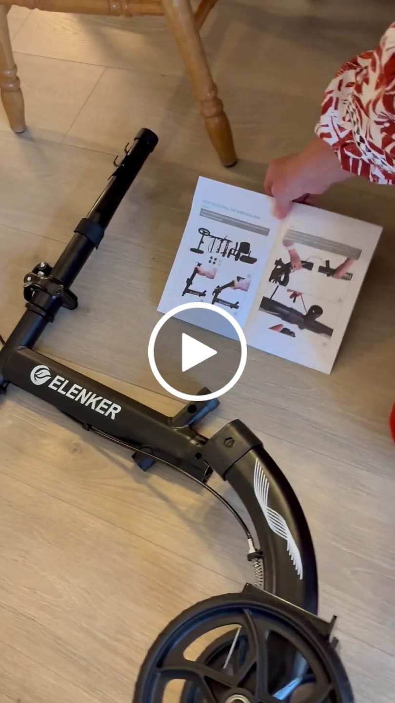 Customer video review of MT-9251 Best Value Steerable Medical Knee Walker with 10" Wheels