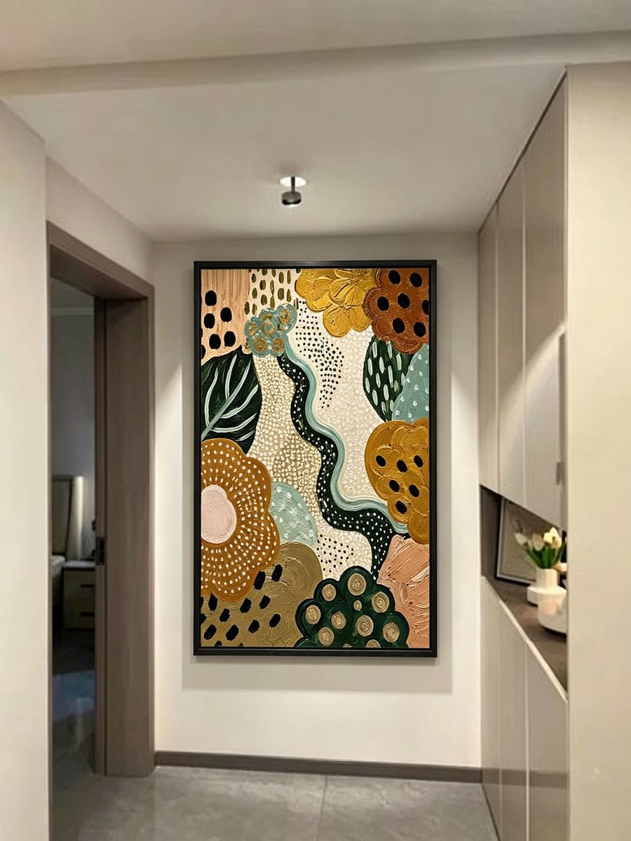Customer photo review of Abstract Botanical Pattern Painting #BP035