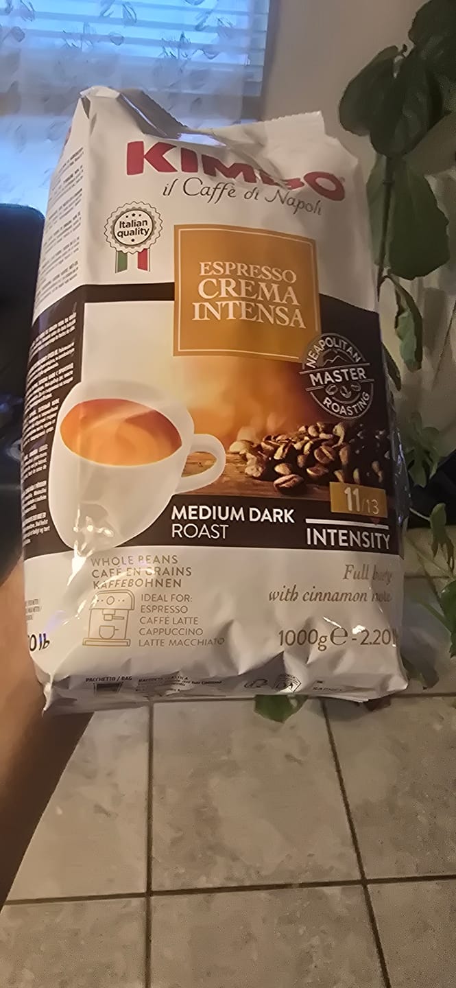 Customer photo review of Crema Intensa - Whole Bean Coffee 2.2lb Bag