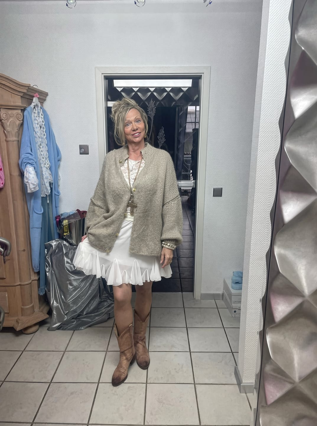 Customer photo review of Oversized Cardigan "CozyGlam"
