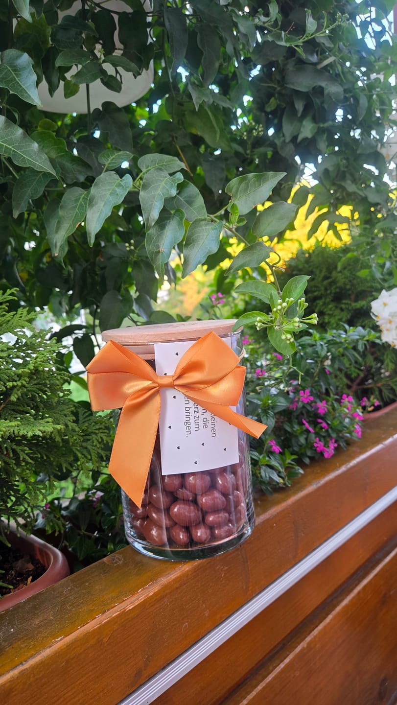 Customer photo review of Geschenk-Glas "Glück ist, eine Freundin wie dich zu haben"