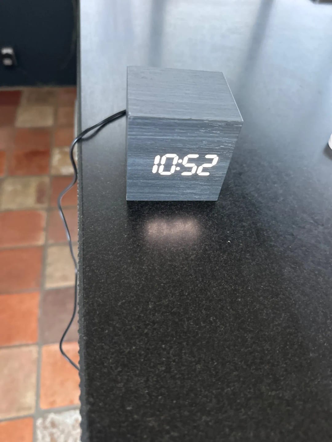 Customer photo review of Nocturne Cube Alarm Clock