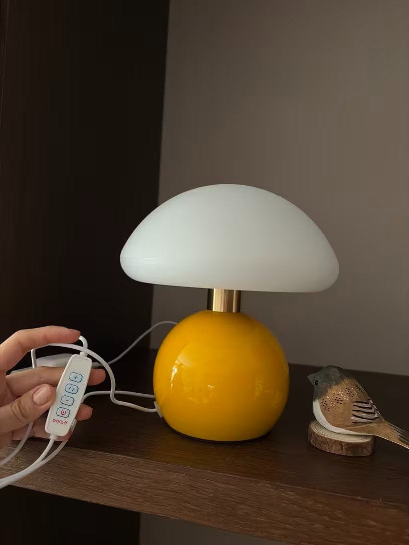 Customer photo review of Bauhaus Pilzlampe Cremeweiß | Elegantes Lichtambiente pur