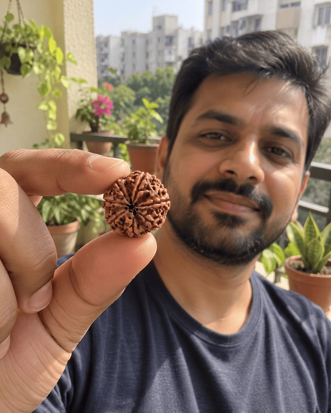 Customer photo review of 7 Mukhi Rudraksha (Nepali)