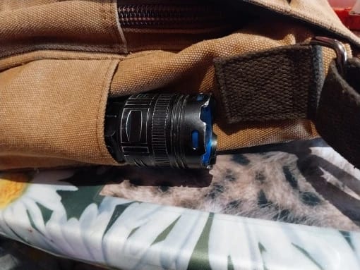 Customer photo review of Oil-Waxed Canvas Sling Bag