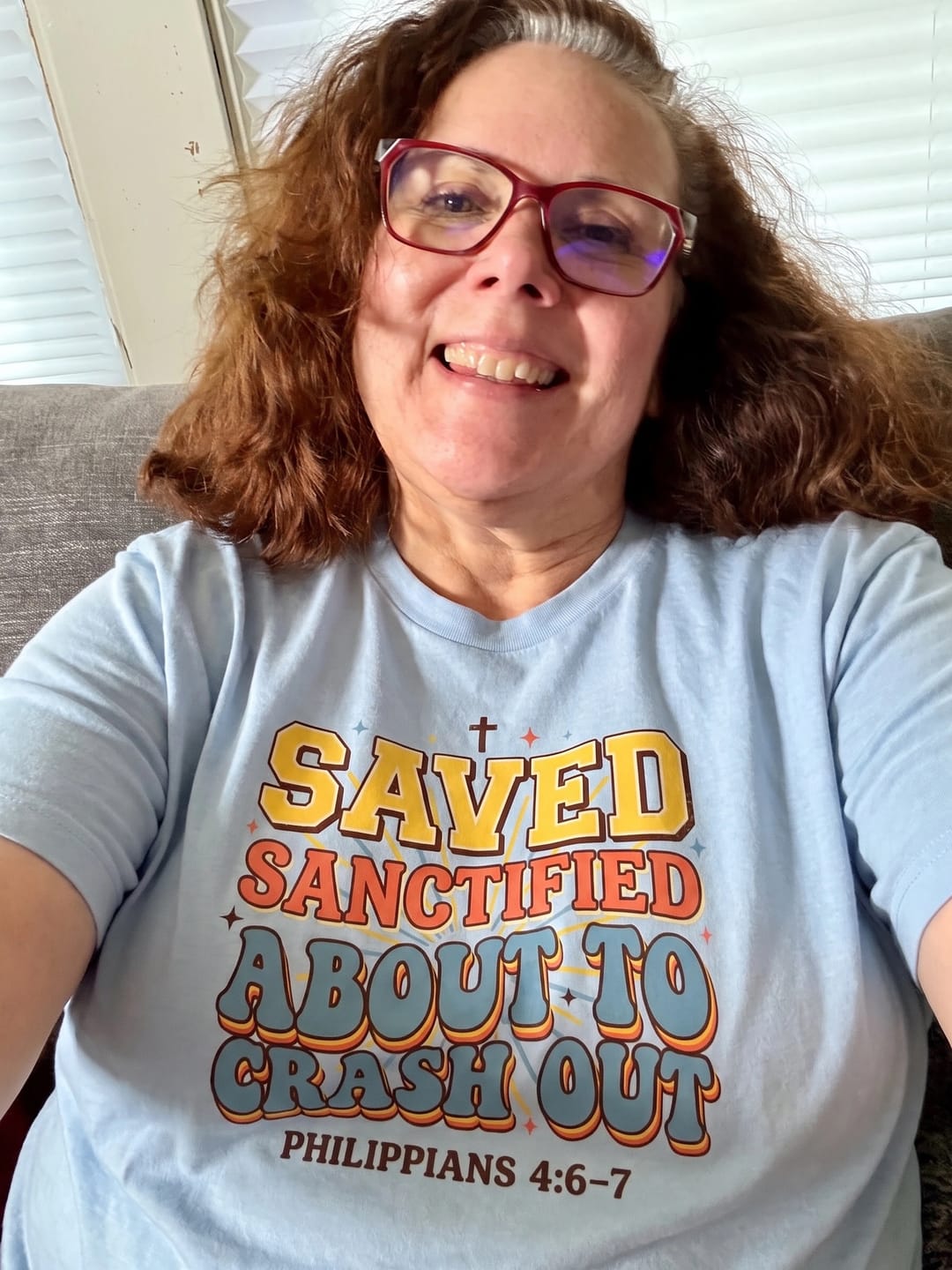 Customer photo review of Sanctified Crash Out T-Shirt