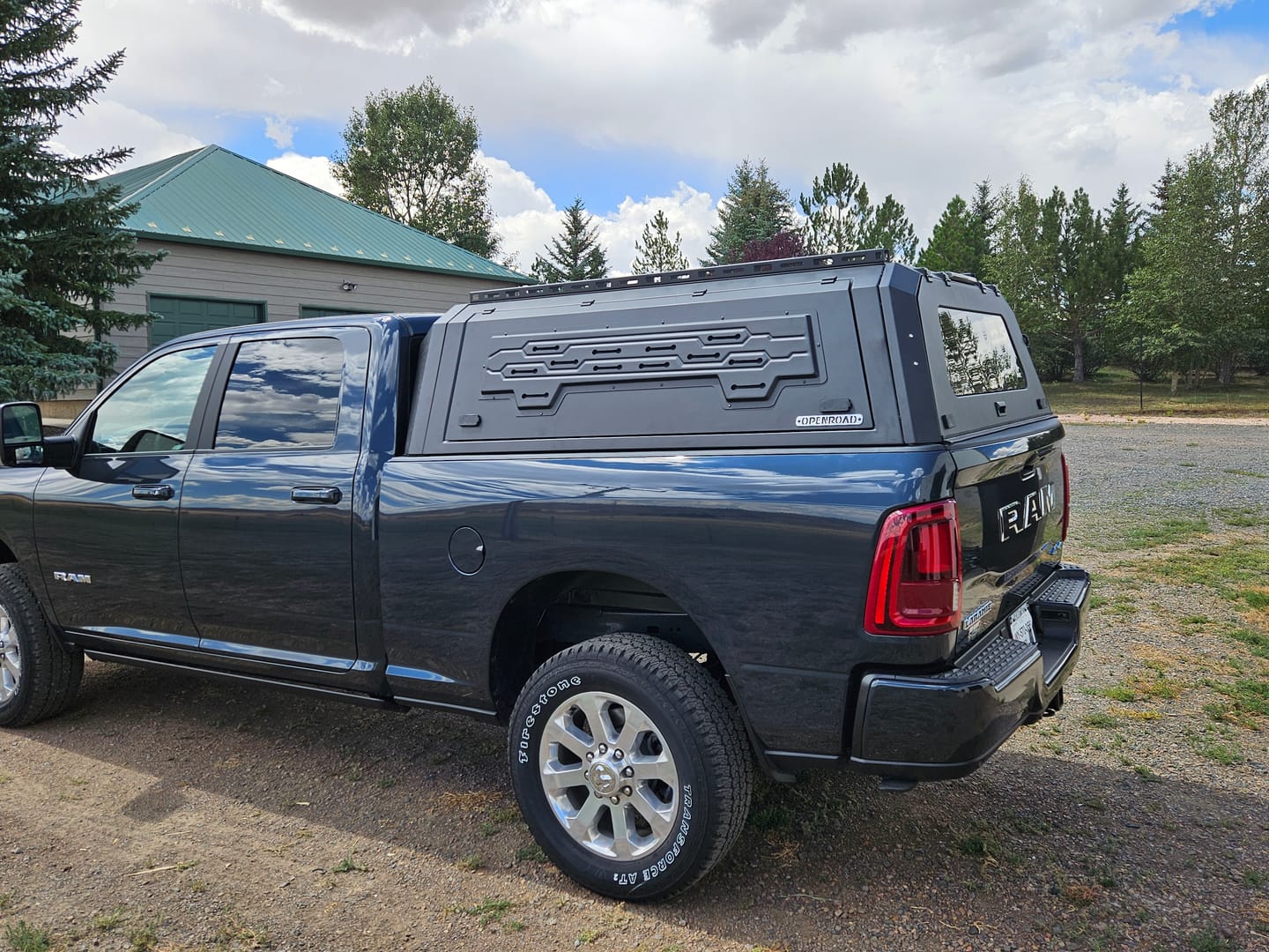 Customer photo review of OPENROAD Aluminum Truck Cap for RAM 2500(2019-2026) – 6.4ft Bed
