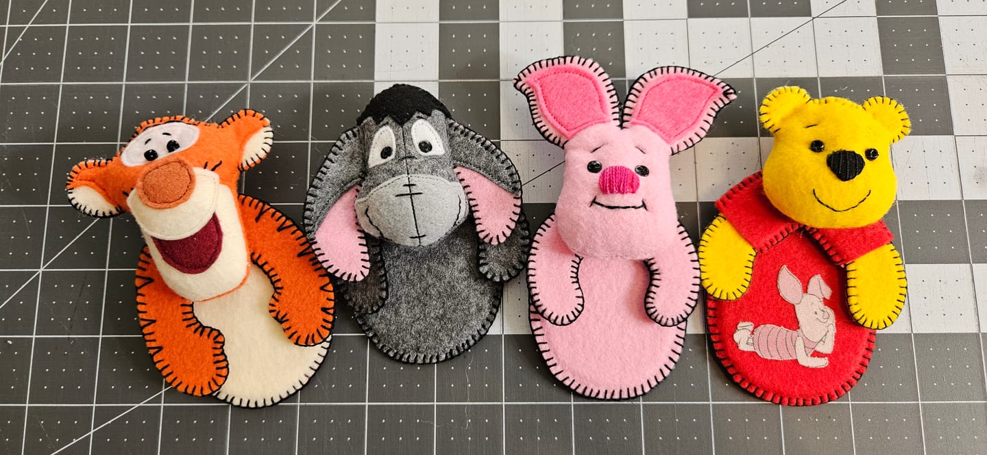 Customer photo review of Pocket Teddy Bear Pooh  PDF Pattern