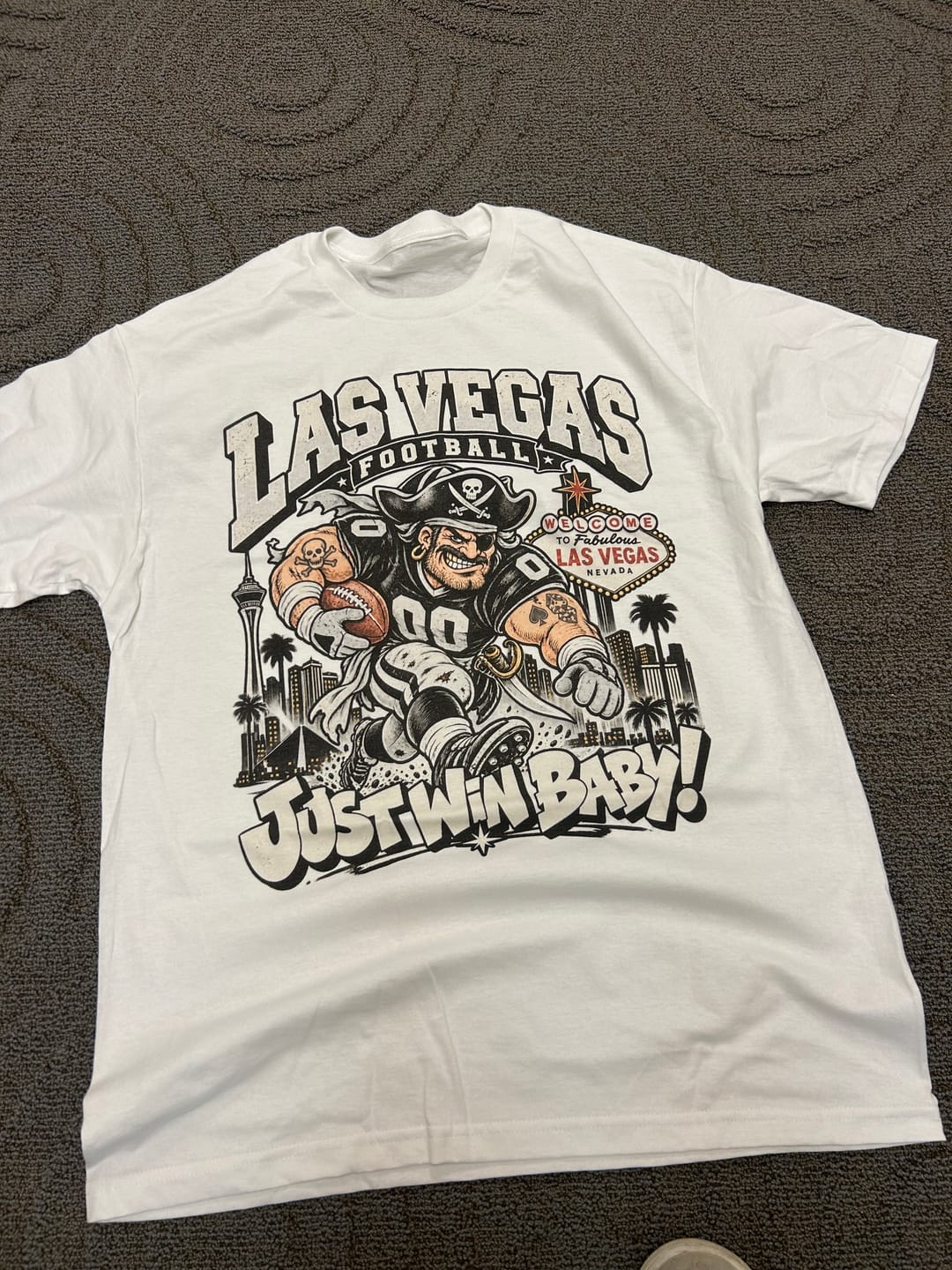 Customer photo review of Las Vegas Football Tee
