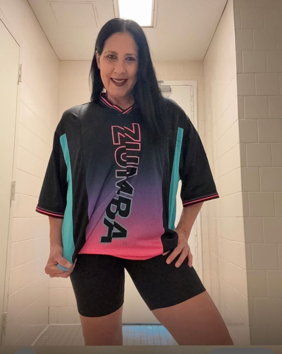 Customer photo review of Electric Feel Football Jersey