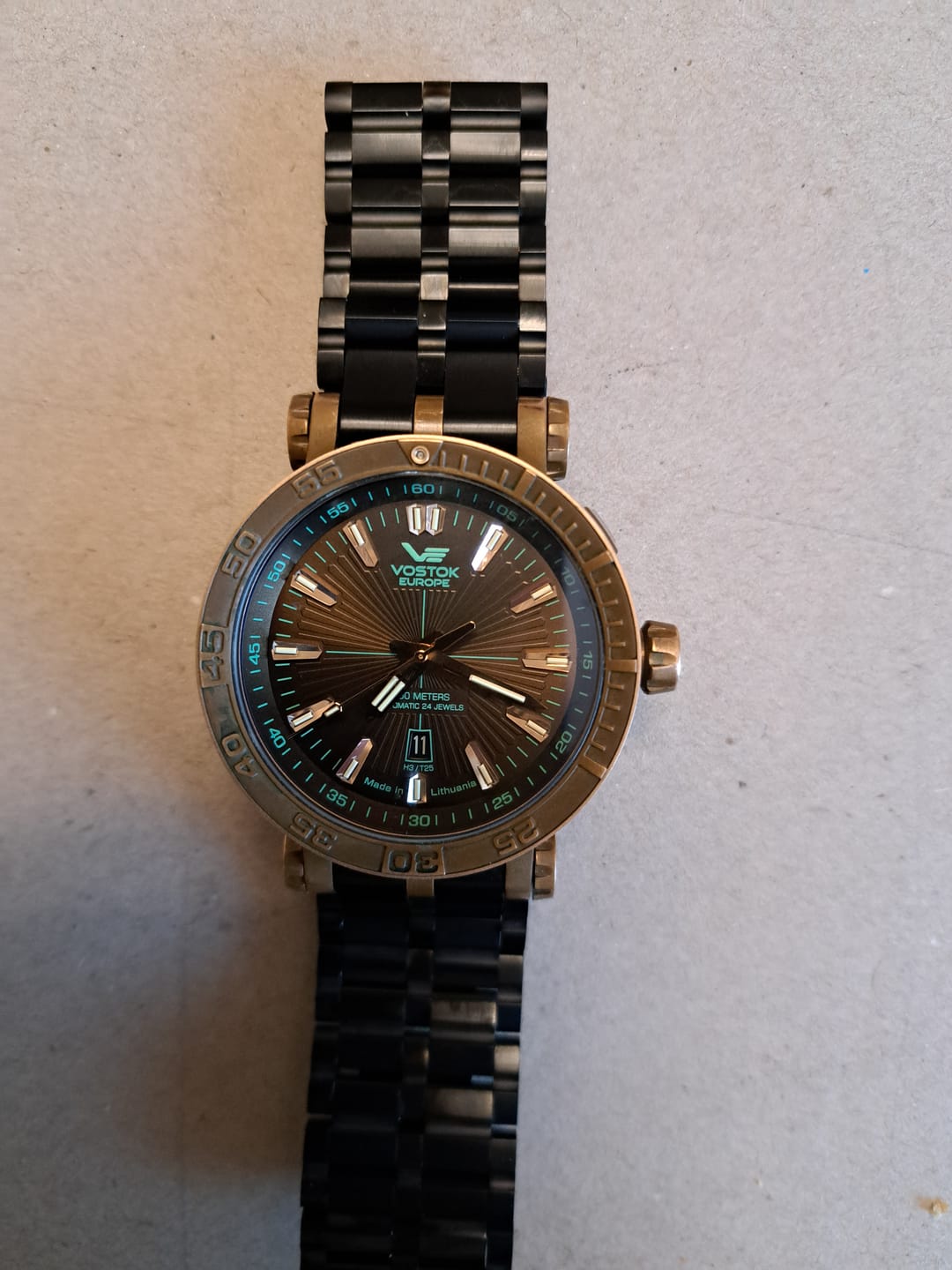 Customer photo review of ENERGIA BLACK PVD STAINLESS STEEL BRACELET 26mm