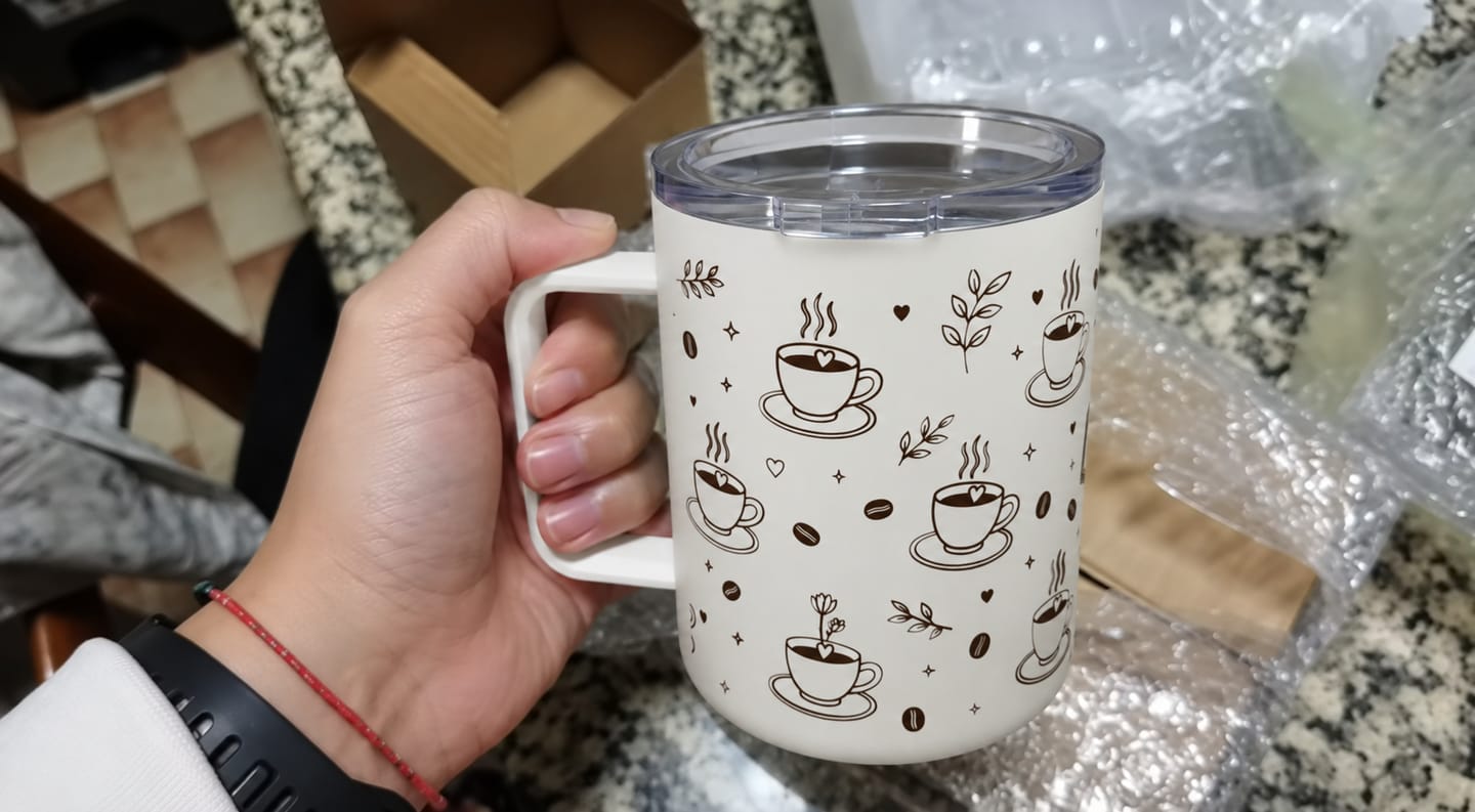 Customer photo review of Workday Fuel Insulated Mug