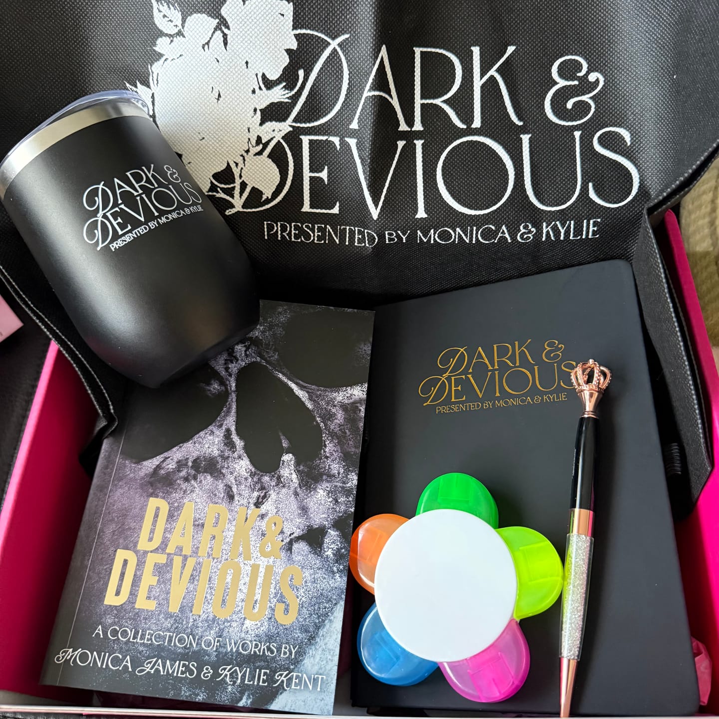 Customer photo review of Dark and Devious: A Special Edition Box