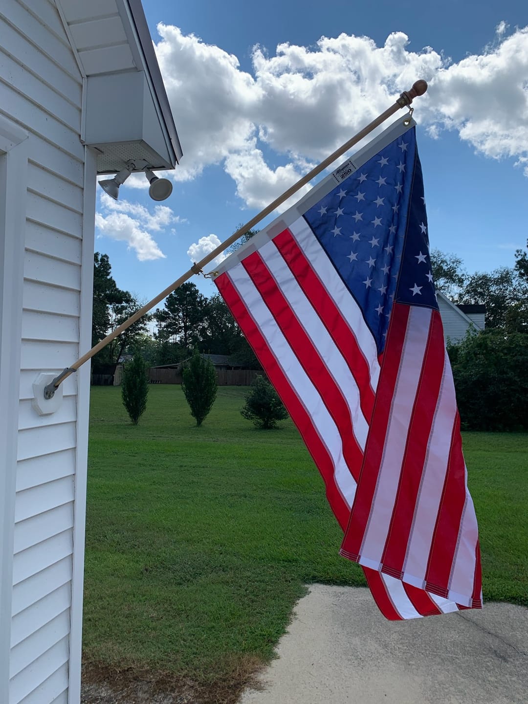 Customer photo review of 3' x 5' American Flag Set