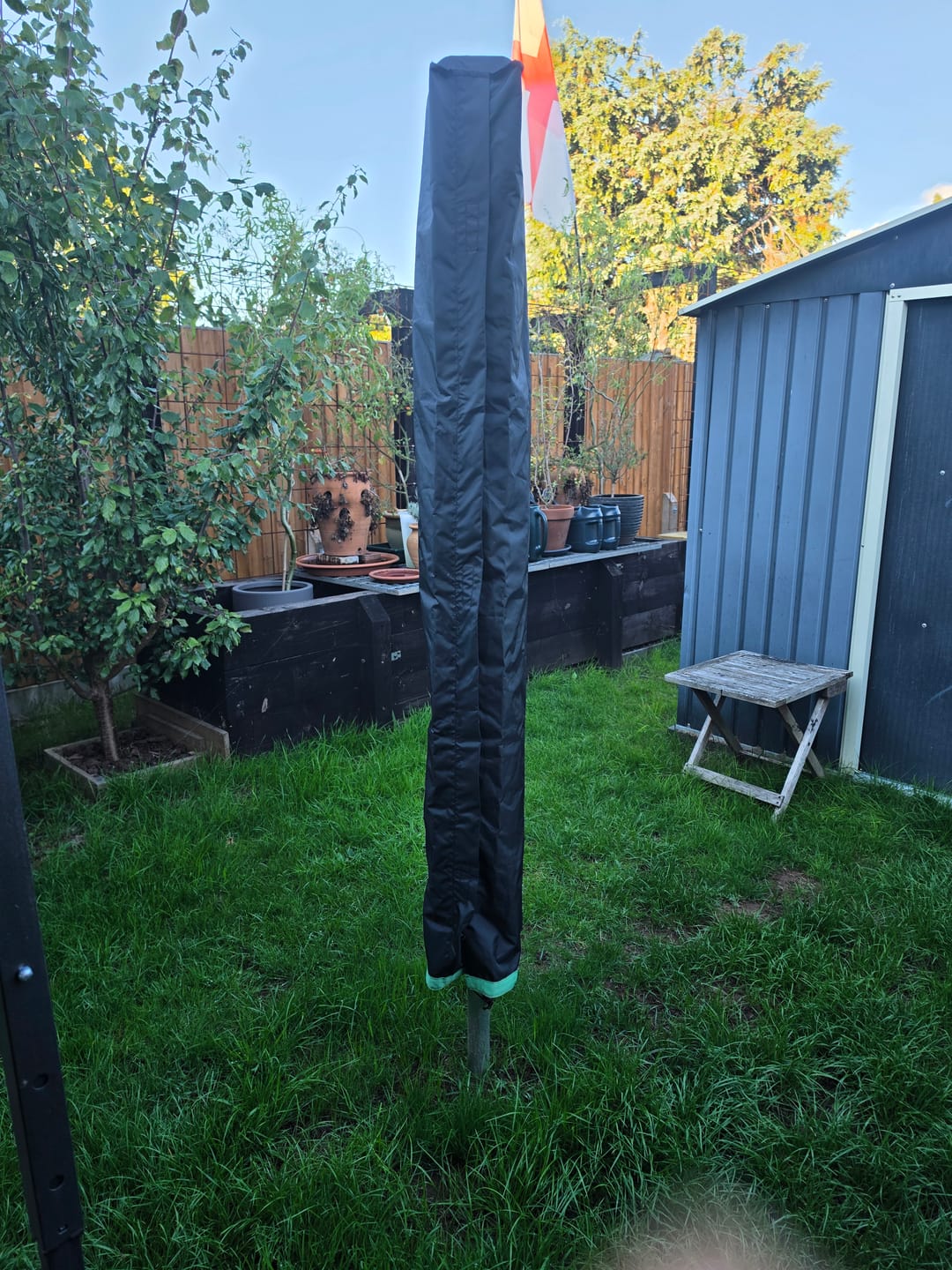 Customer photo review of Waterproof Garden Airer Rotary Washing Line Cover Silver Coated layer