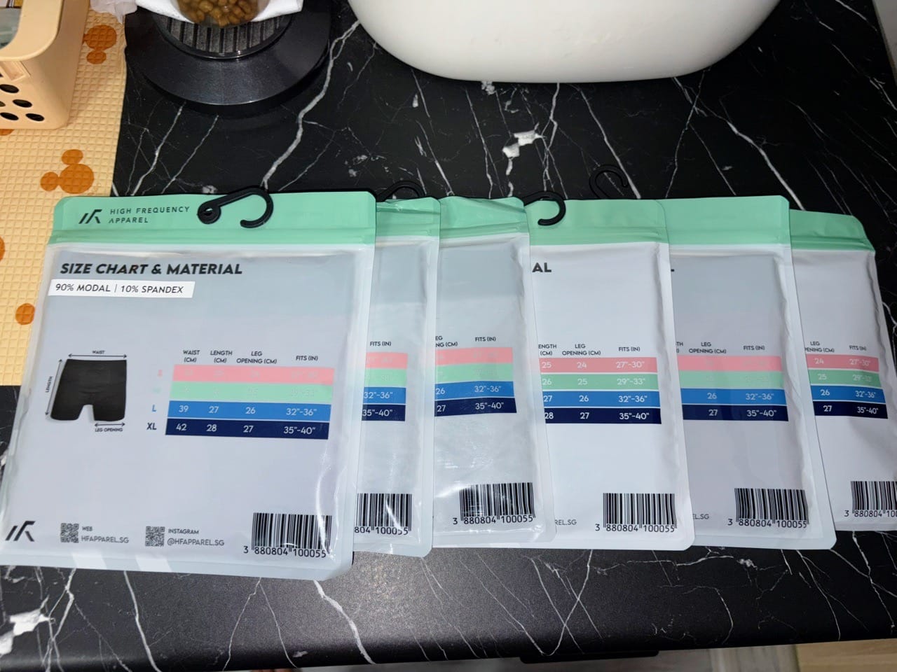 Customer photo review of Modal Cooling Boxer Briefs