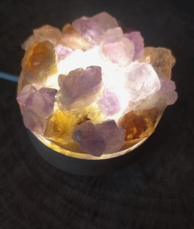 Customer photo review of FuAttract Peace Harmony & Emotional Comfort Natural Crystal Tooth Flower Night Lamp Bedroom Bedside