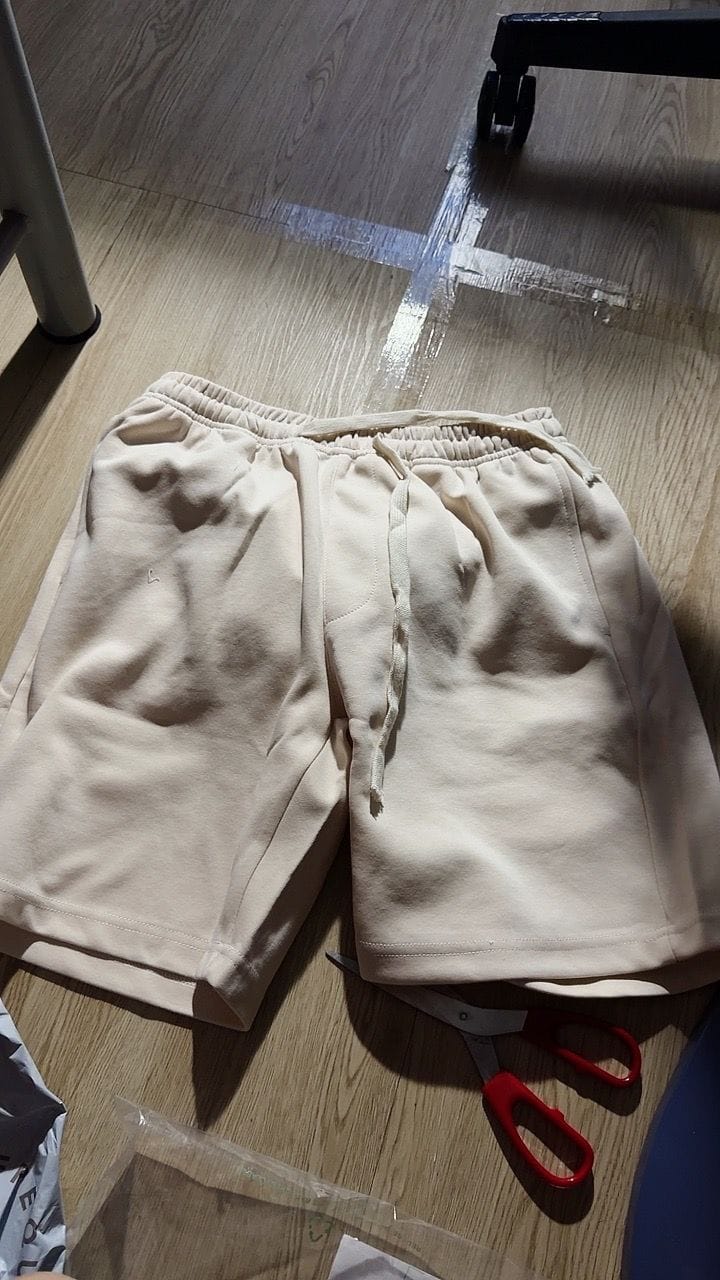 Customer photo review of Unisex Easy Cotton Sweat Shorts