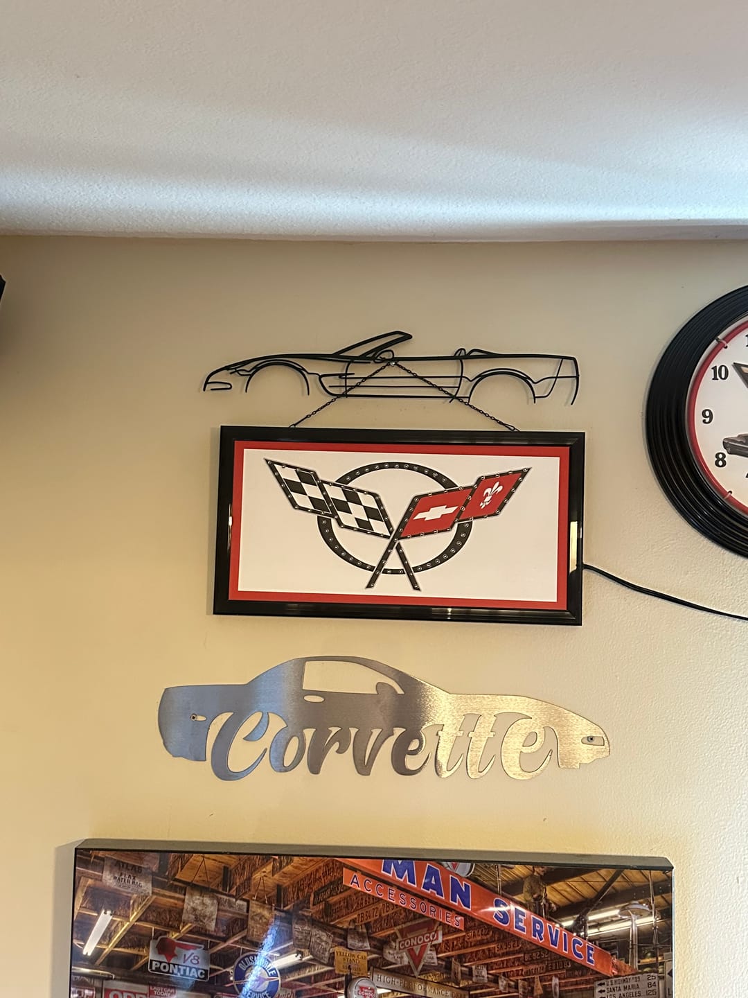 Customer photo review of C5 Cabrio 2002 Silhouette Metal Wall Art