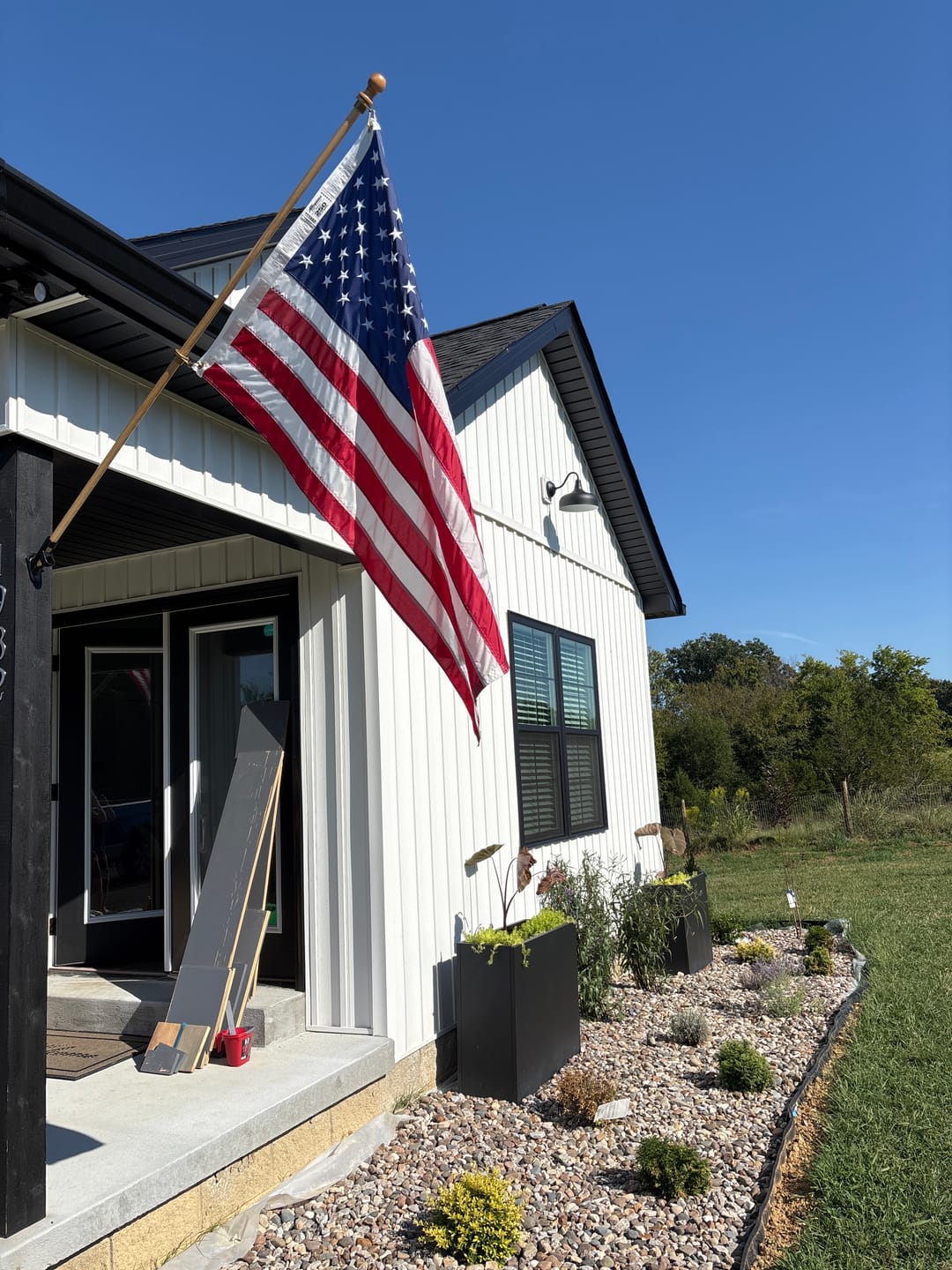 Customer photo review of 3' x 5' American Flag Set