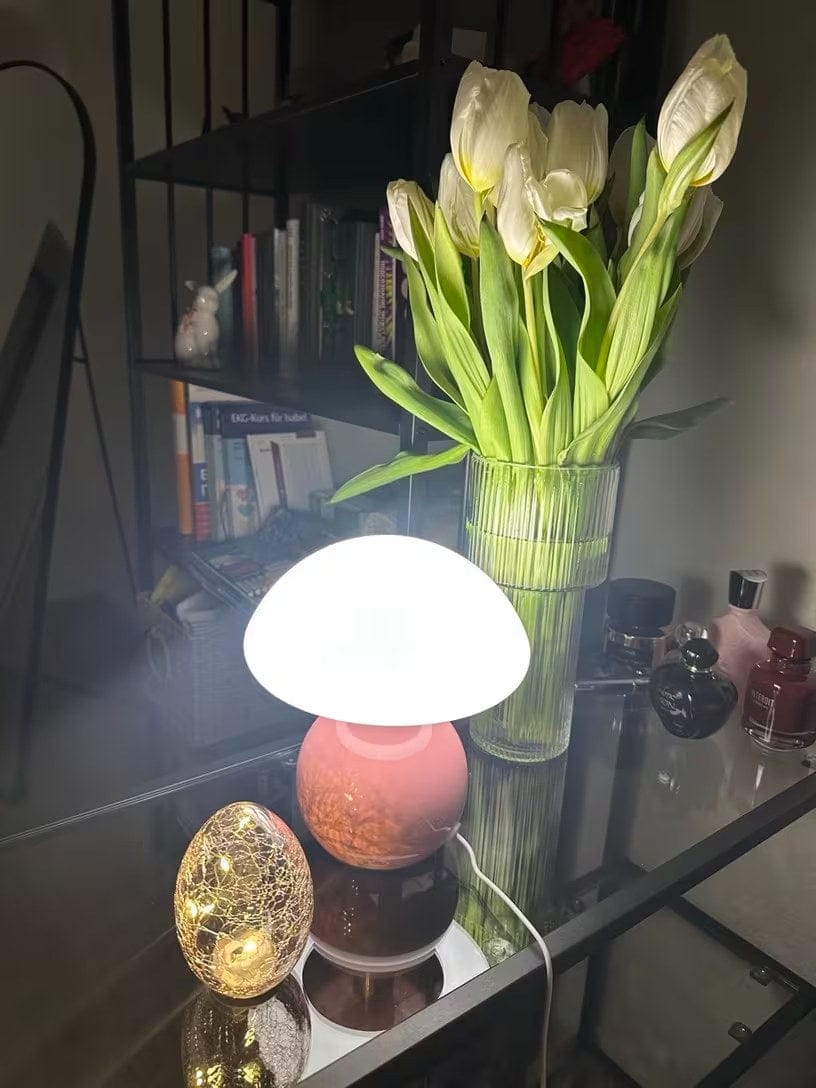 Customer photo review of Bauhaus Pilzlampe Cremeweiß | Elegantes Lichtambiente pur