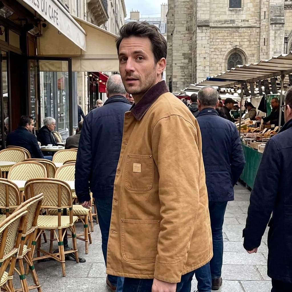 Customer photo review of Gefütterte Stonewashed Jacke