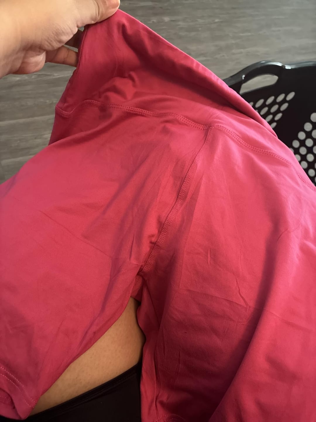 Customer photo review of SculptContour High-Waist Seamless Cycling Shorts