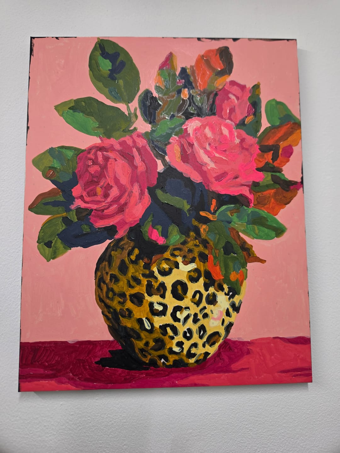 Customer photo review of Wild Roses | Paint by Number