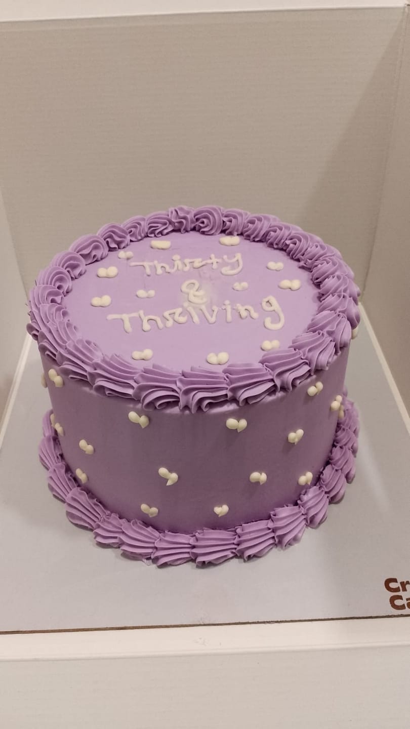 Customer photo review of Ribbon Heartful Cake