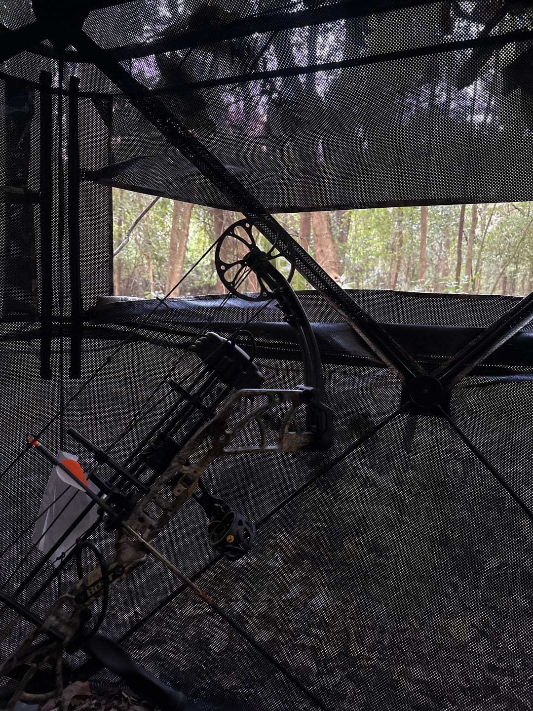 Customer photo review of FLASH SALE VisX/VisMax 270 Degree Ground Blind | See-Through Duck Blind & Portable Pop-Up Deer Blind | Camouflage Hunting Blinds & Best Budget Ground Options