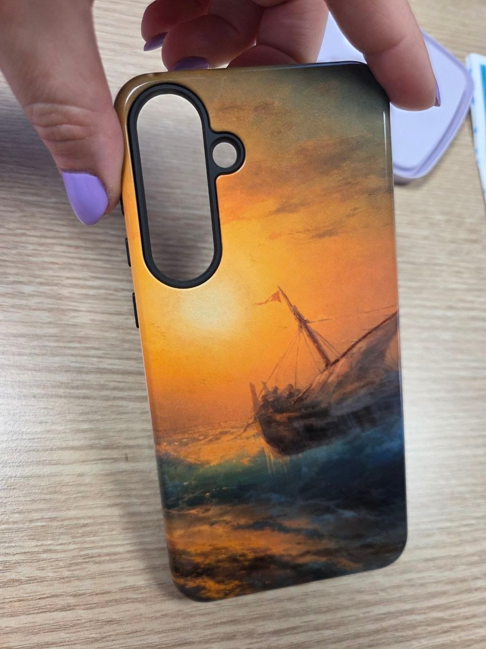 Customer photo review of Stormy Sea at Sunset by Ivan Aivazovsky - Samsung Tough Case