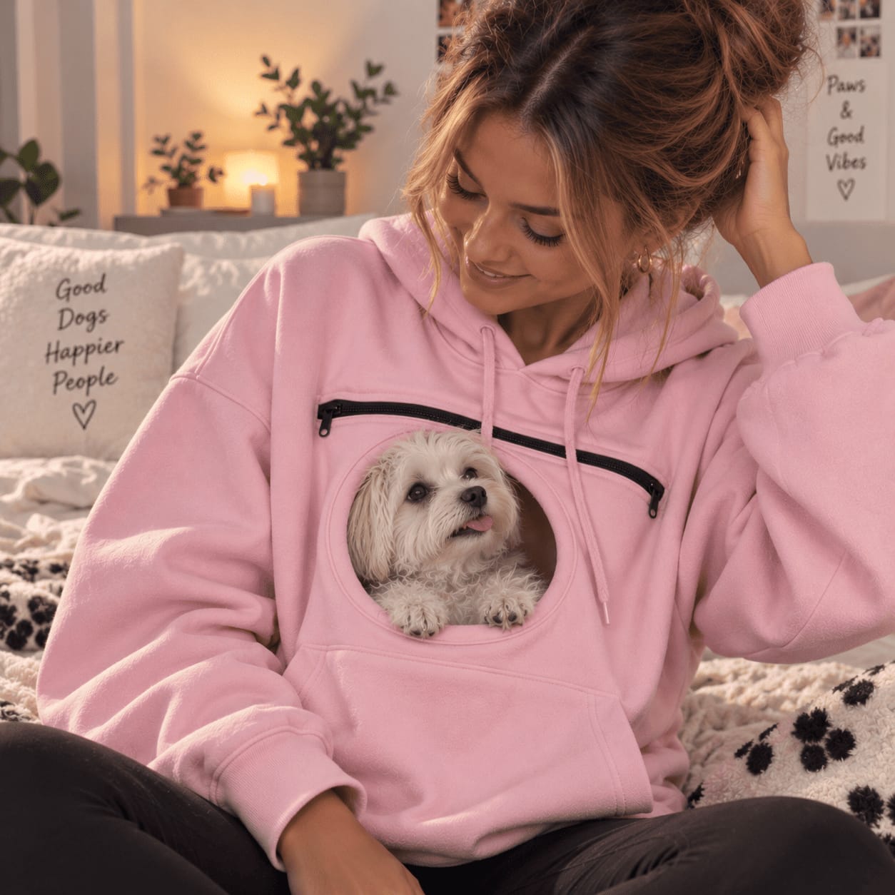 Customer photo review of Sudadera tipo canguro