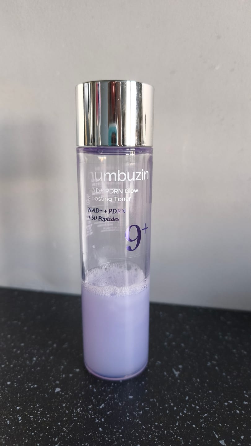 Customer photo review of Atjaunojošs peptīdu toniks Numbuzin No.9 NAD+ PDRN Glow Boosting Toner