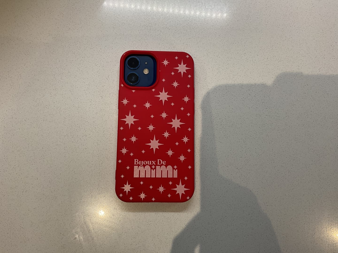 Customer photo review of Bijoux Red Starry iPhone Case