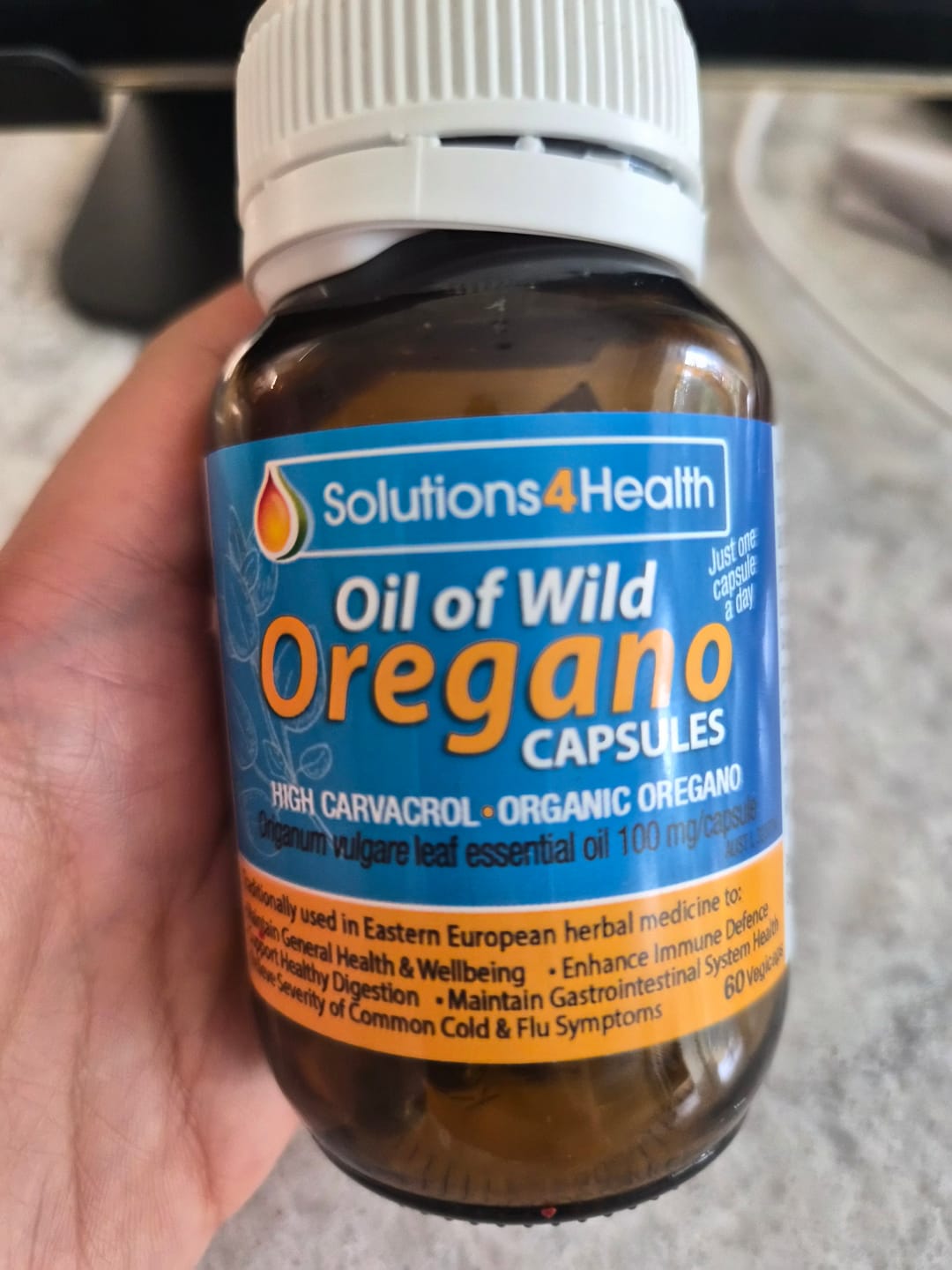 Customer photo review of 60 Capsules – Oil of Wild Oregano