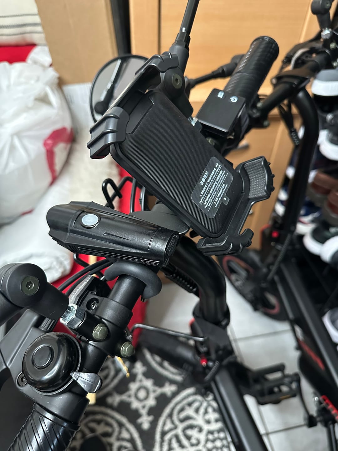 Customer photo review of USB Rechargeable Front Headlight and Back Taillight