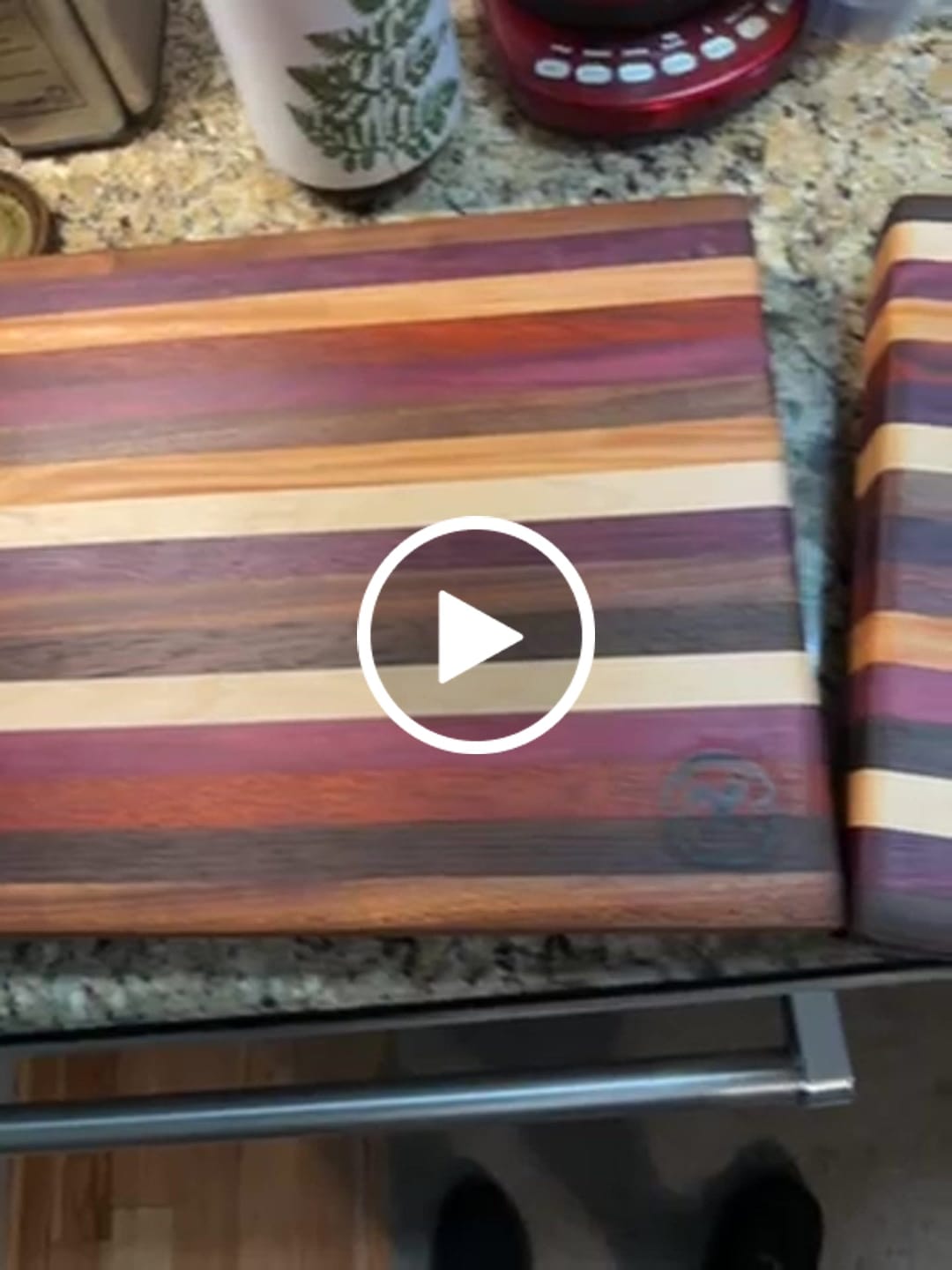 Customer video review of DIY Cutting Board Maker Kit | Hard Maple + Purpleheart + Sapele (15 Pieces)
