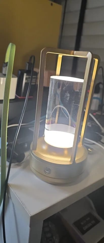 Customer photo review of Vesper Cordless Lantern