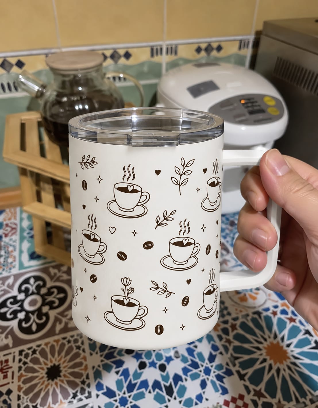 Customer photo review of Workday Fuel Insulated Mug