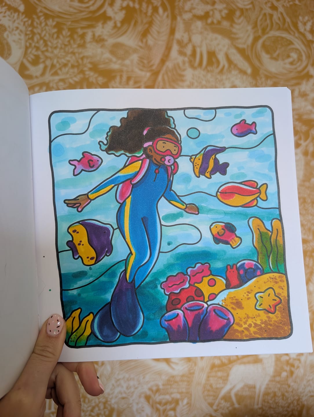 Customer photo review of Ohuhu Honolulu 216 Colors Dual Tips Alcohol Art Markers (New Color Codes)