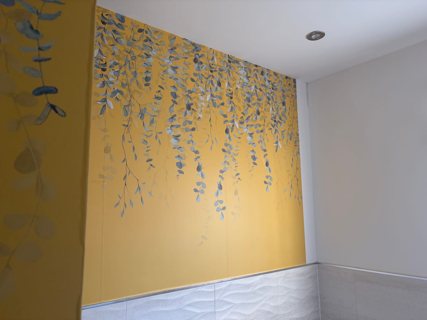 Customer photo review of Joanna - Olive Branches on Texture Wallpaper