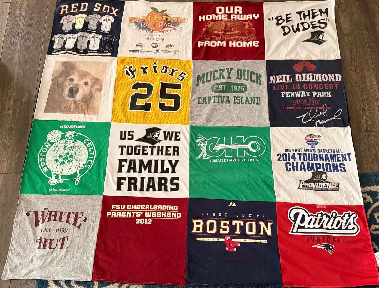 Customer photo review of Project Repat T-Shirt Quilt
