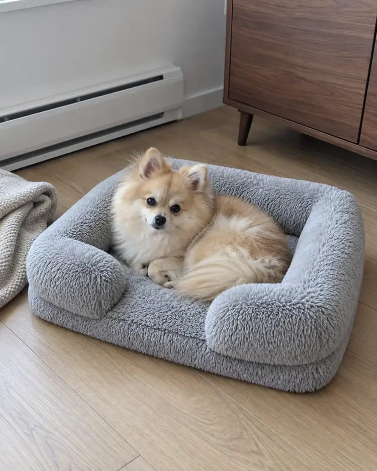 Customer photo review of ComfortCradle Orthopedic Dog Bed