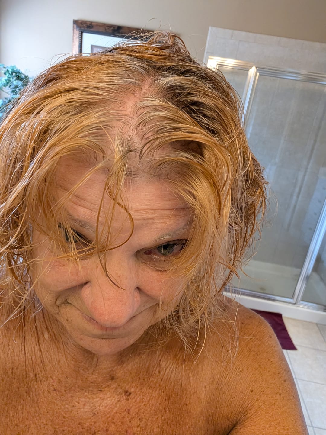 Customer photo review of Instant Dye Shampoo