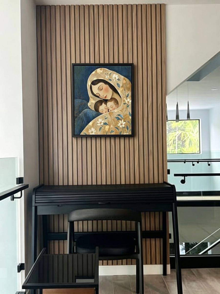 Customer photo review of Tender Mother and Child Painting #CA161