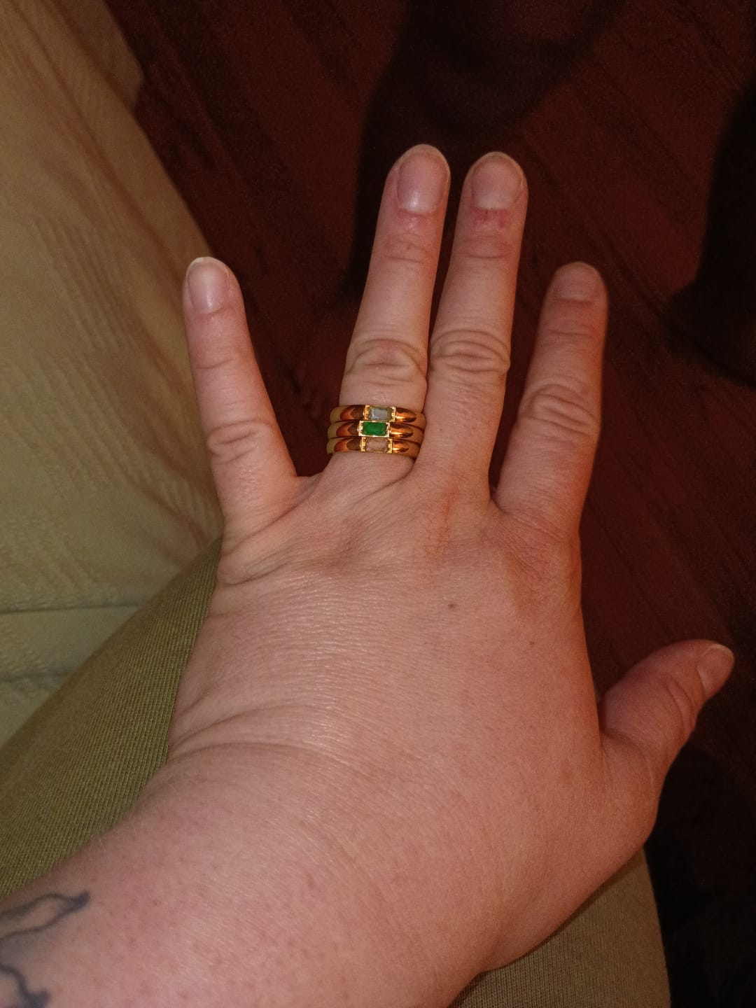 Customer photo review of Treasure Birthstone Ring (Bundle)